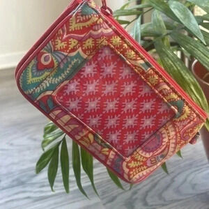 Vera Bradley ID case wallet Paisley In Paradise EUC